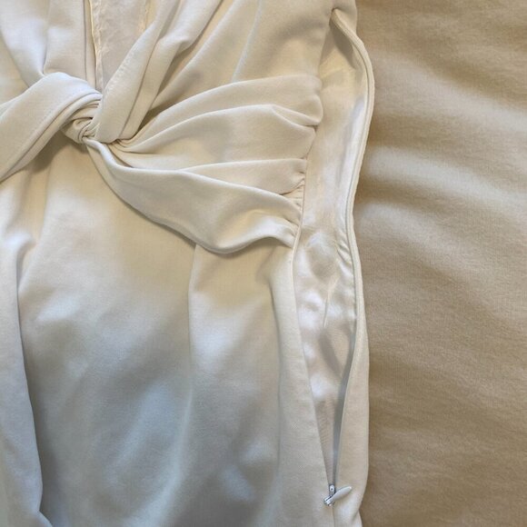 NWOT Zara White‎ Mini Dress V-neck With Shoulder Pads Event Grad Dress Size XS - Picture 7 of 7